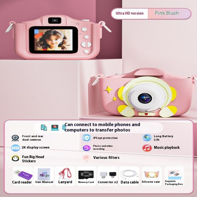 Martin Baby Store New Kids’ Digital Camera Toy pink space