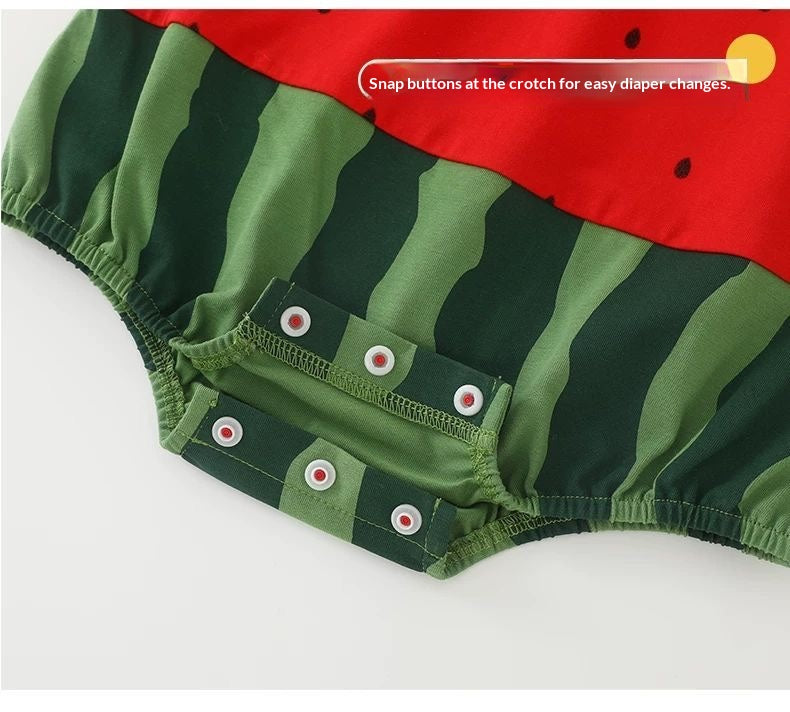 DuuDuu Baby Bodysuit Watermelon part detail