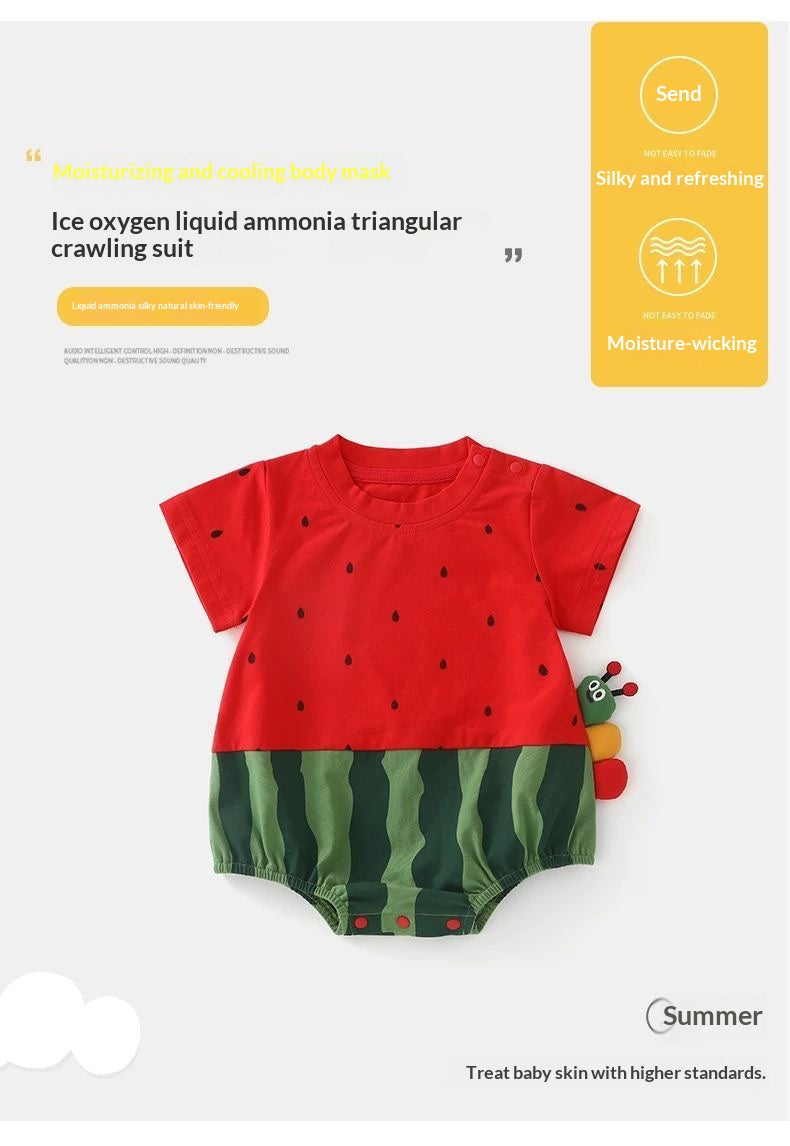 DuuDuu Baby Bodysuit Watermelon key point
