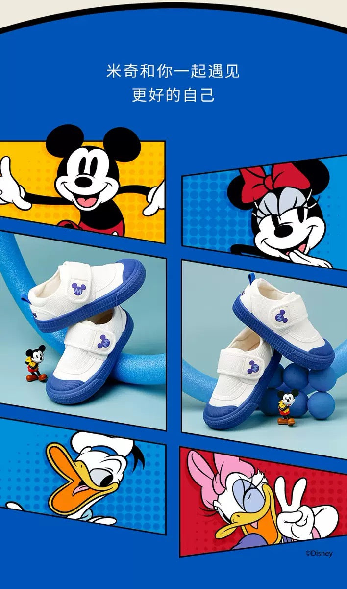 Disney Official Premium Breathable Non-Slip Soft-Sole White Shoes / Toddler Walking Shoes