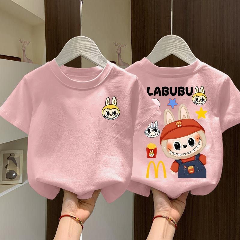 Labubu Kids Short Sleeve Shirt