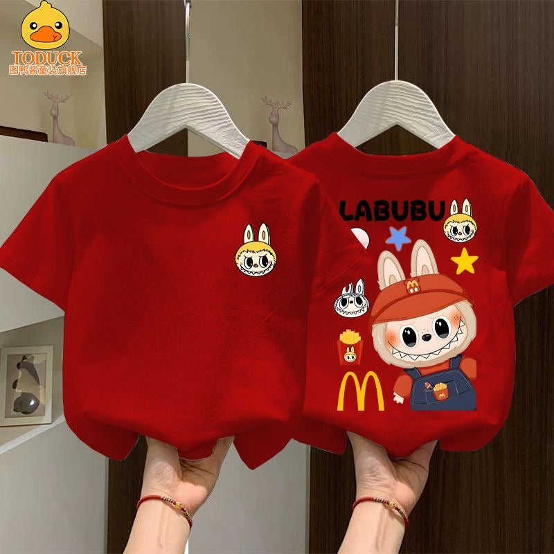 Labubu Kids Short Sleeve Shirt