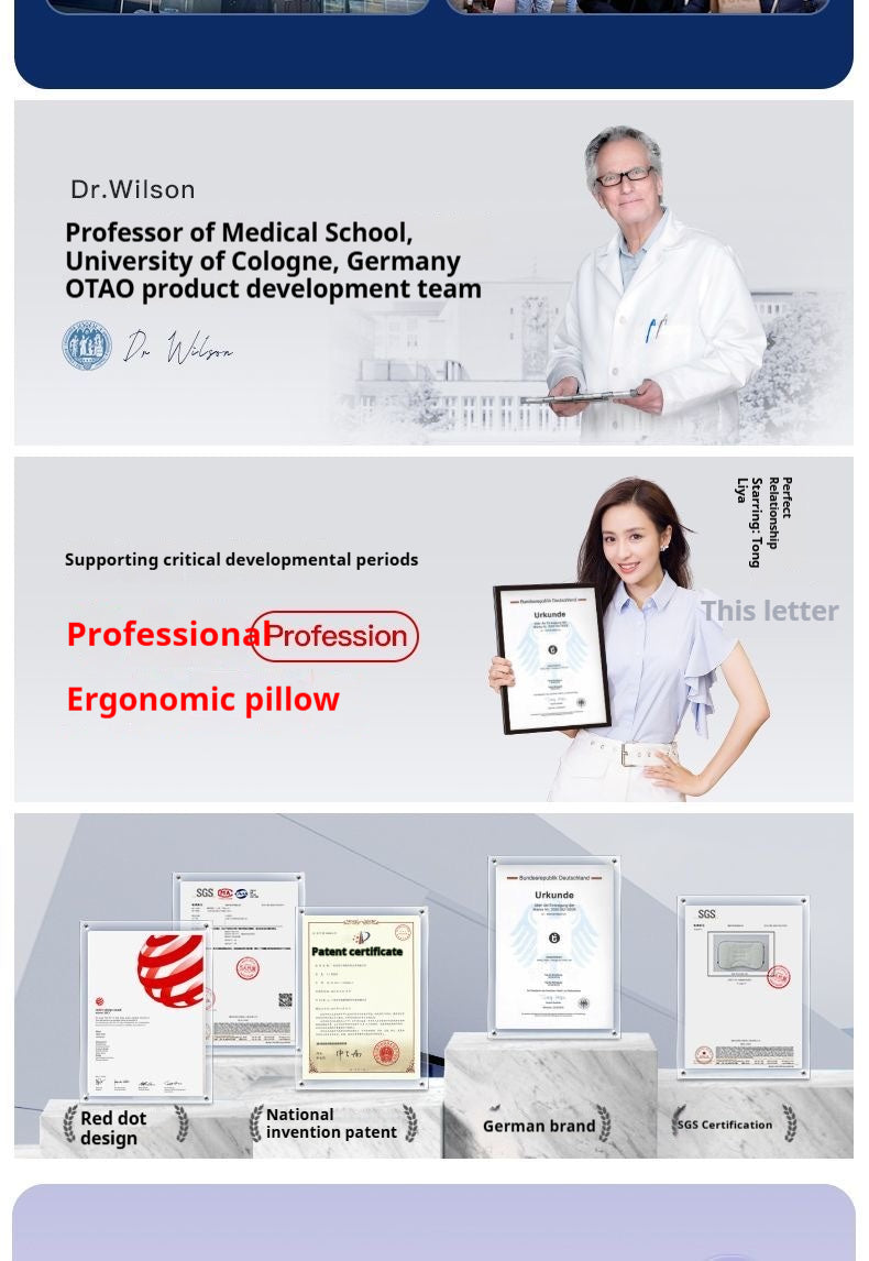 Germany OTAO Sleep Pillow Medical Professor