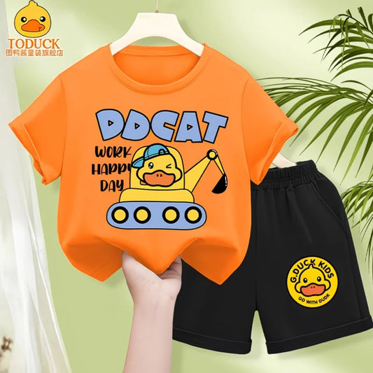 G.Duck Official Tangerine Orange with Black Pants Collection